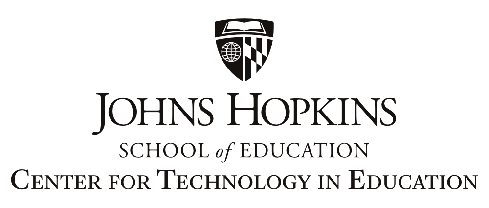 Logo of Johns Hopkins University, School of Education, Center for Technology in Education (CTE)